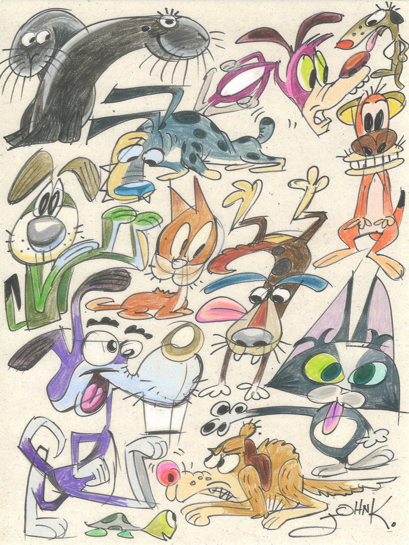 Animal Party (Original Drawing)