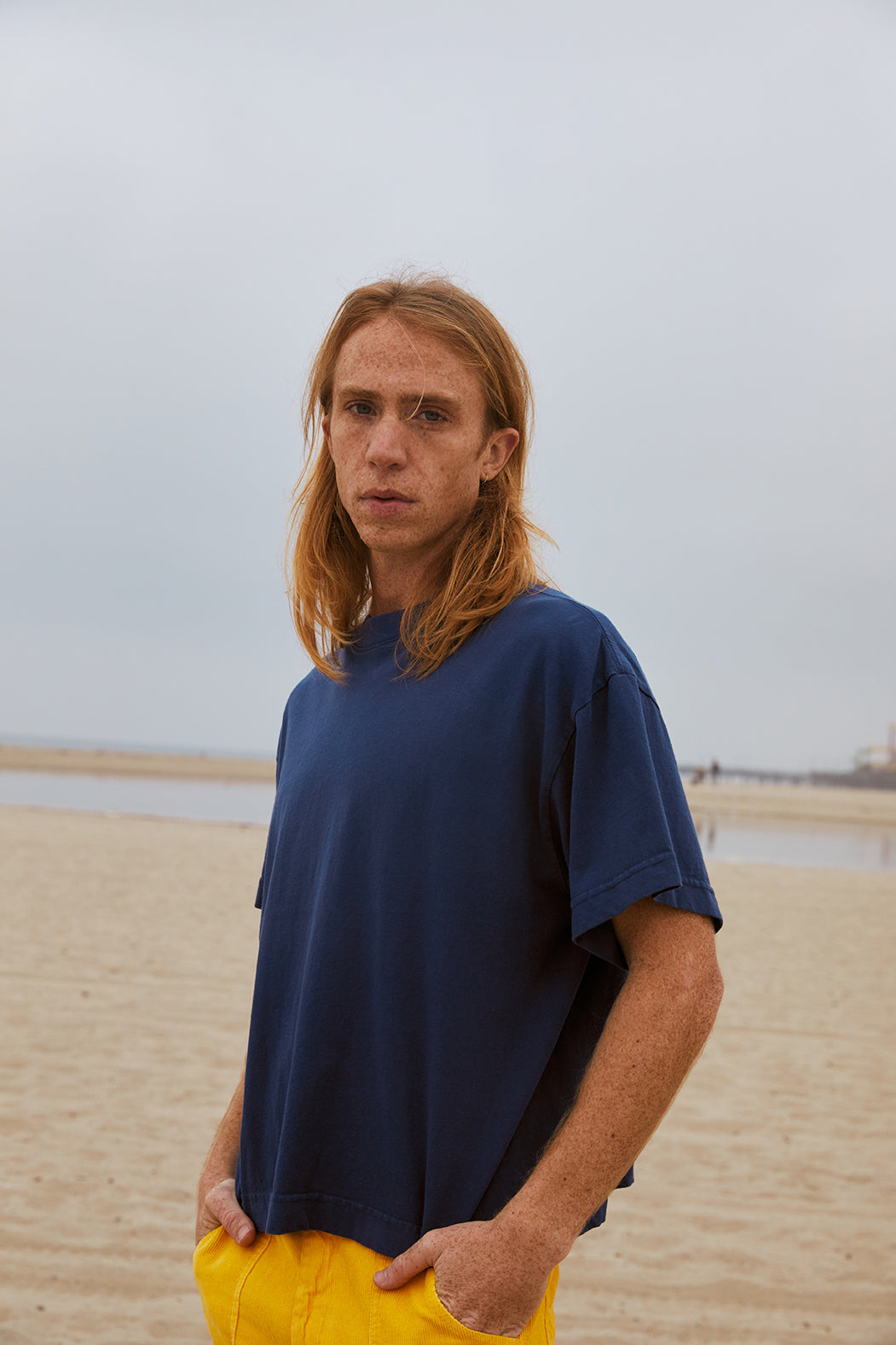 Boxier Trash Tee - Vintage Blue – Mowgli Surf