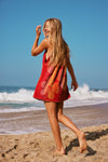 Pleated Towel Dress - Hawaiian