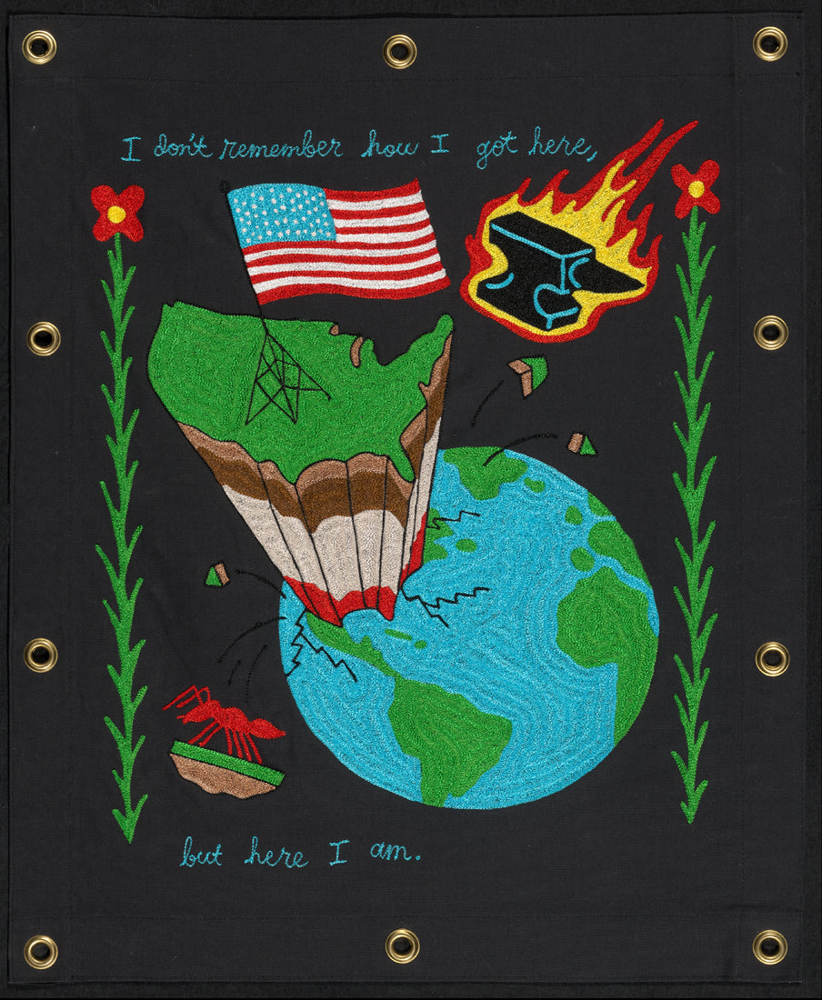 Luke Pelletier - I DON'T REMEMBER HOW I GOT HERE, BUT HERE I AM (Original Tapestry)