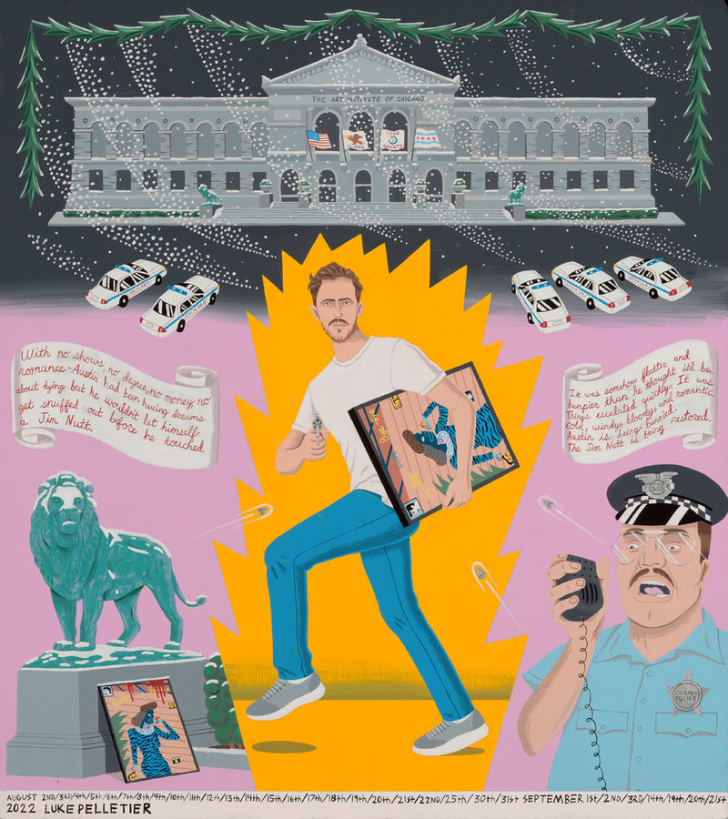 Luke Pelletier - Shootout At SAIC (Original Painting)