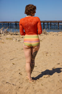 Palomar Crop Top Rashguard - Mandarina