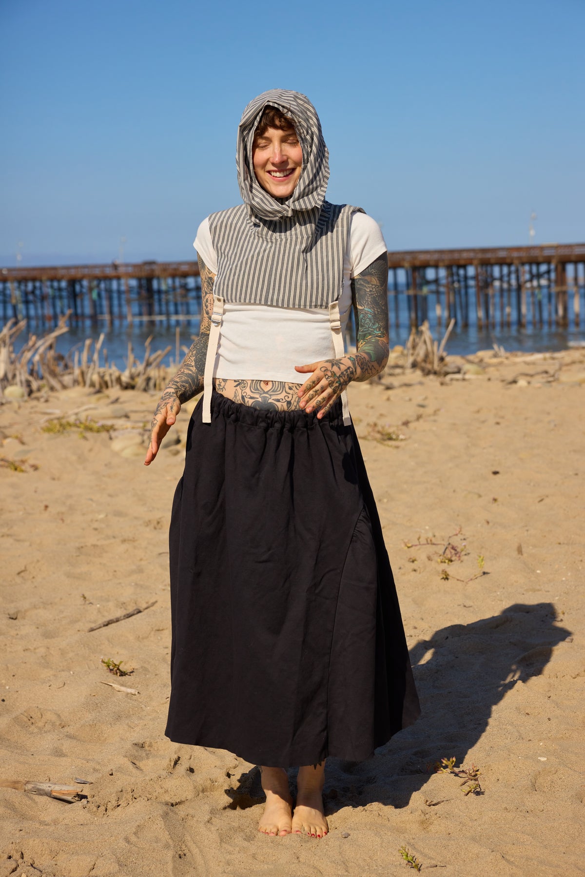 A-1 Extreme Weather Hood - RAF Navy Stripe
