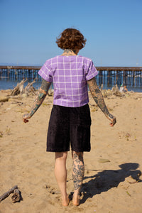 Grid Crop Top - Majesty