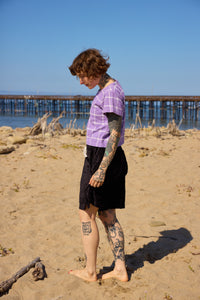 Grid Crop Top - Majesty