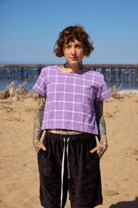 Grid Crop Top - Majesty