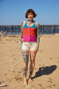 Terry Snap Tank - Sugar Ripe