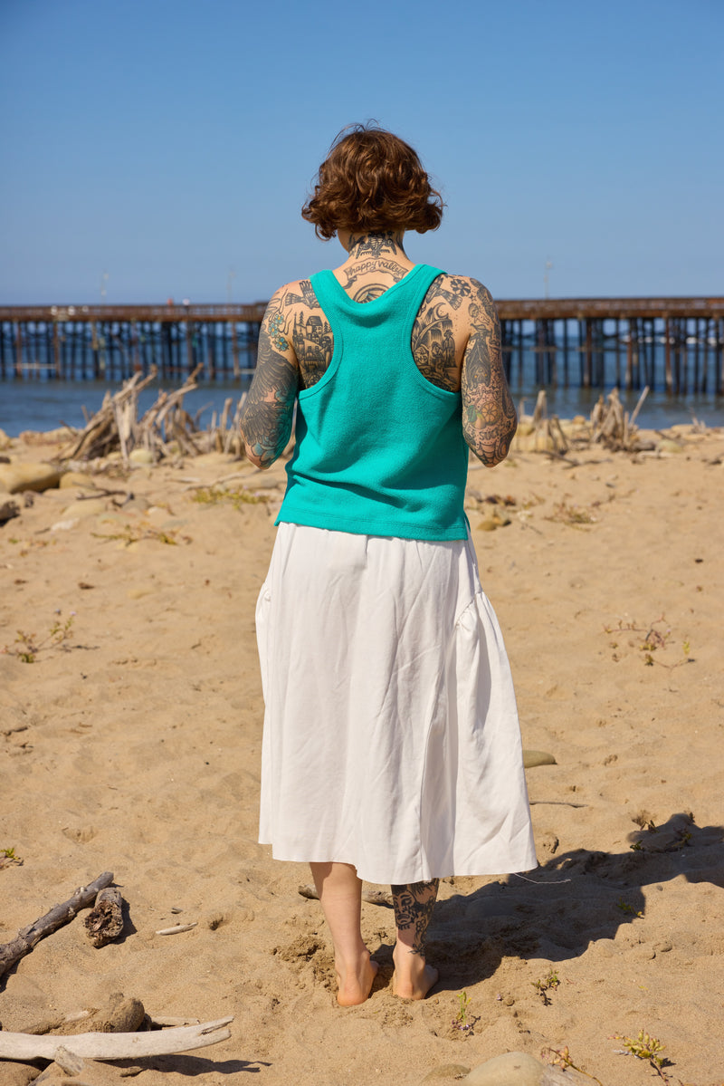 Terry Snap Tank - Juniper