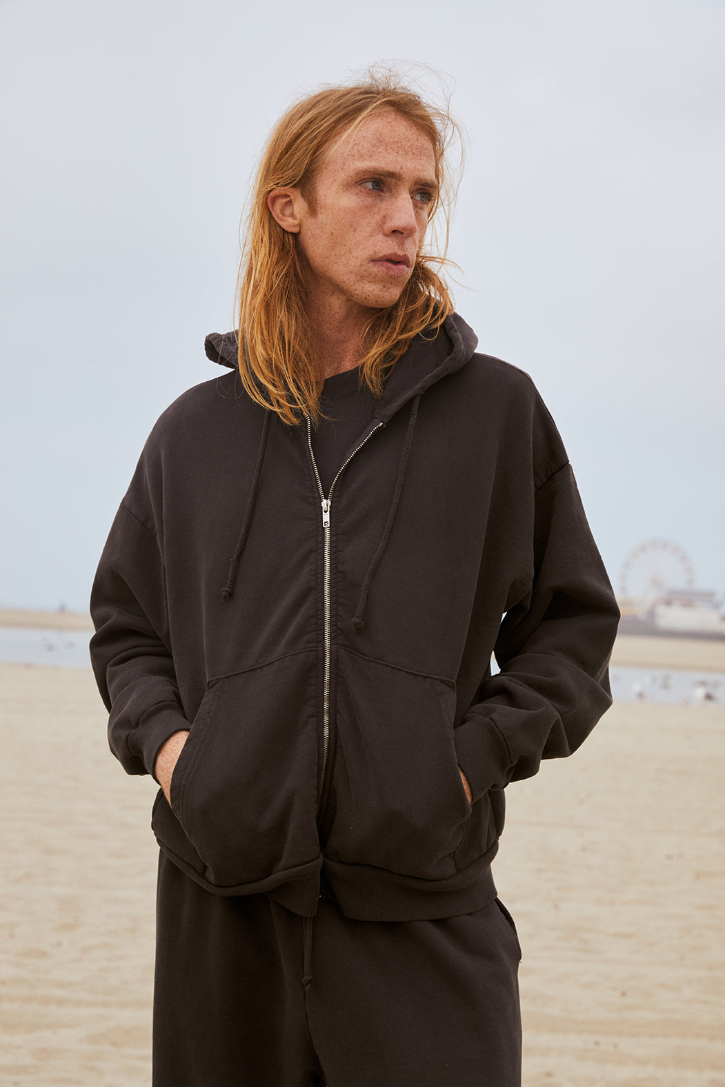 Trash Zip Hoodie - Vintage Black – Mowgli Surf