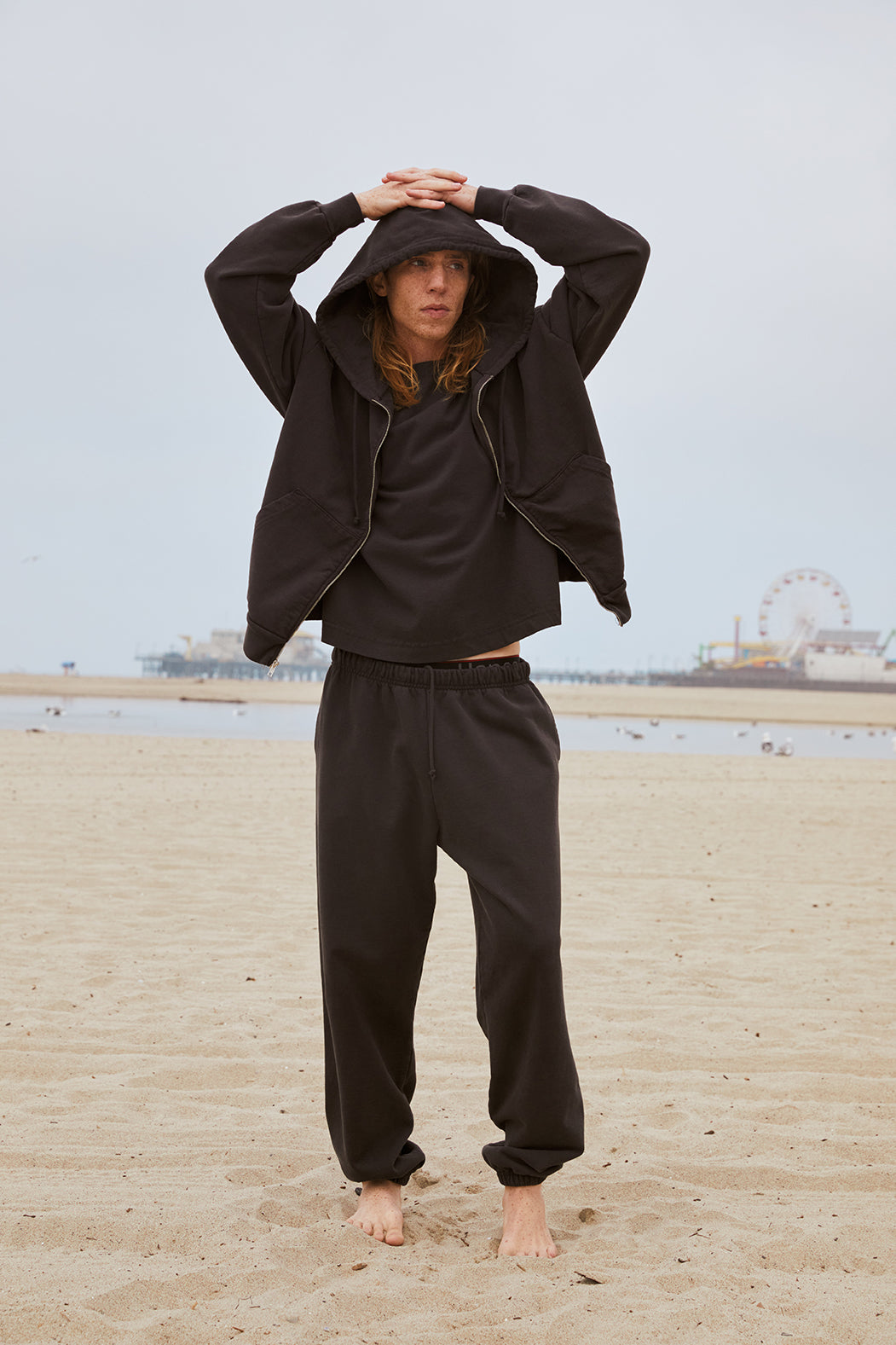 Trash Zip Hoodie - Vintage Black – Mowgli Surf
