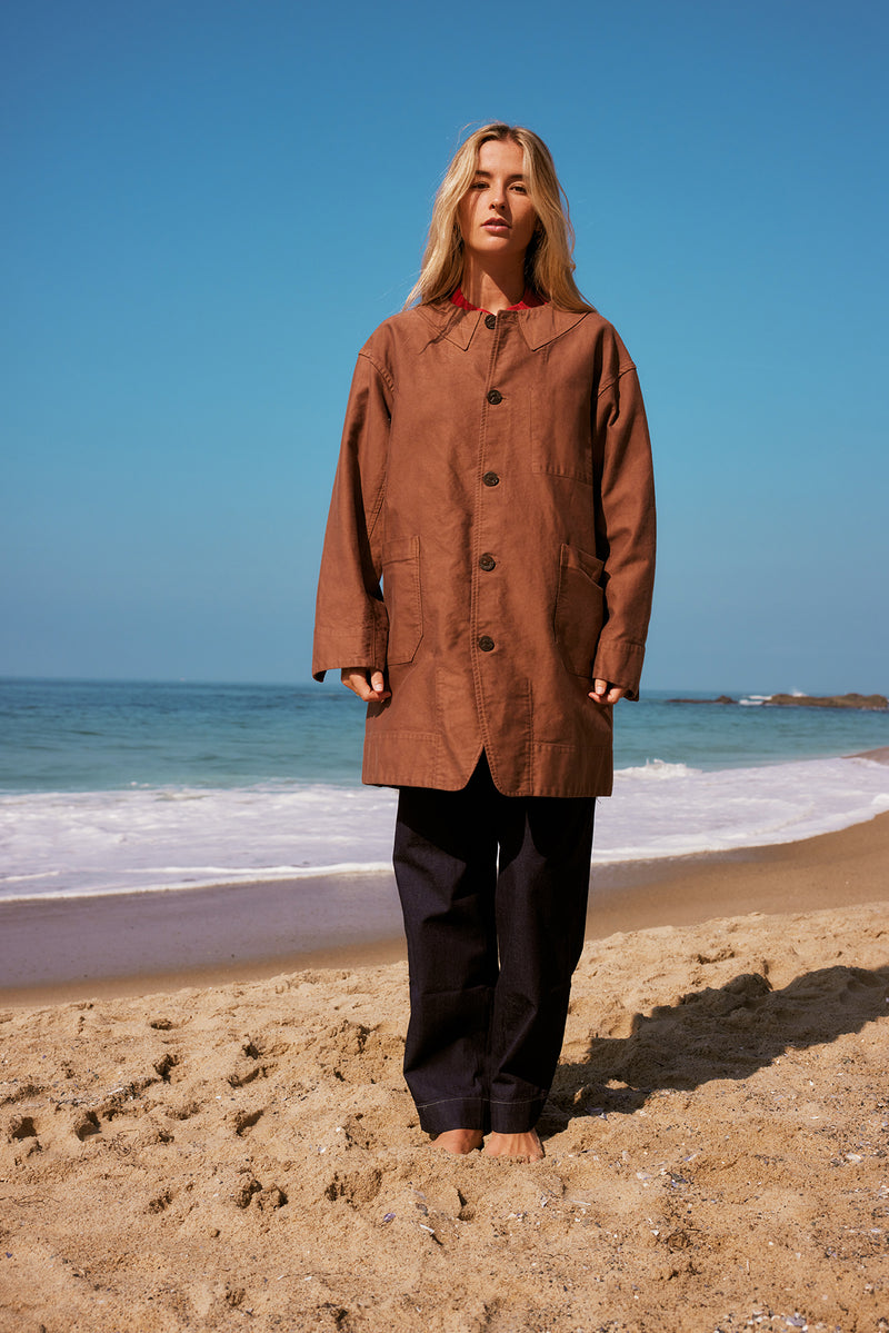 Quitan - Collarless Worker’s Coat