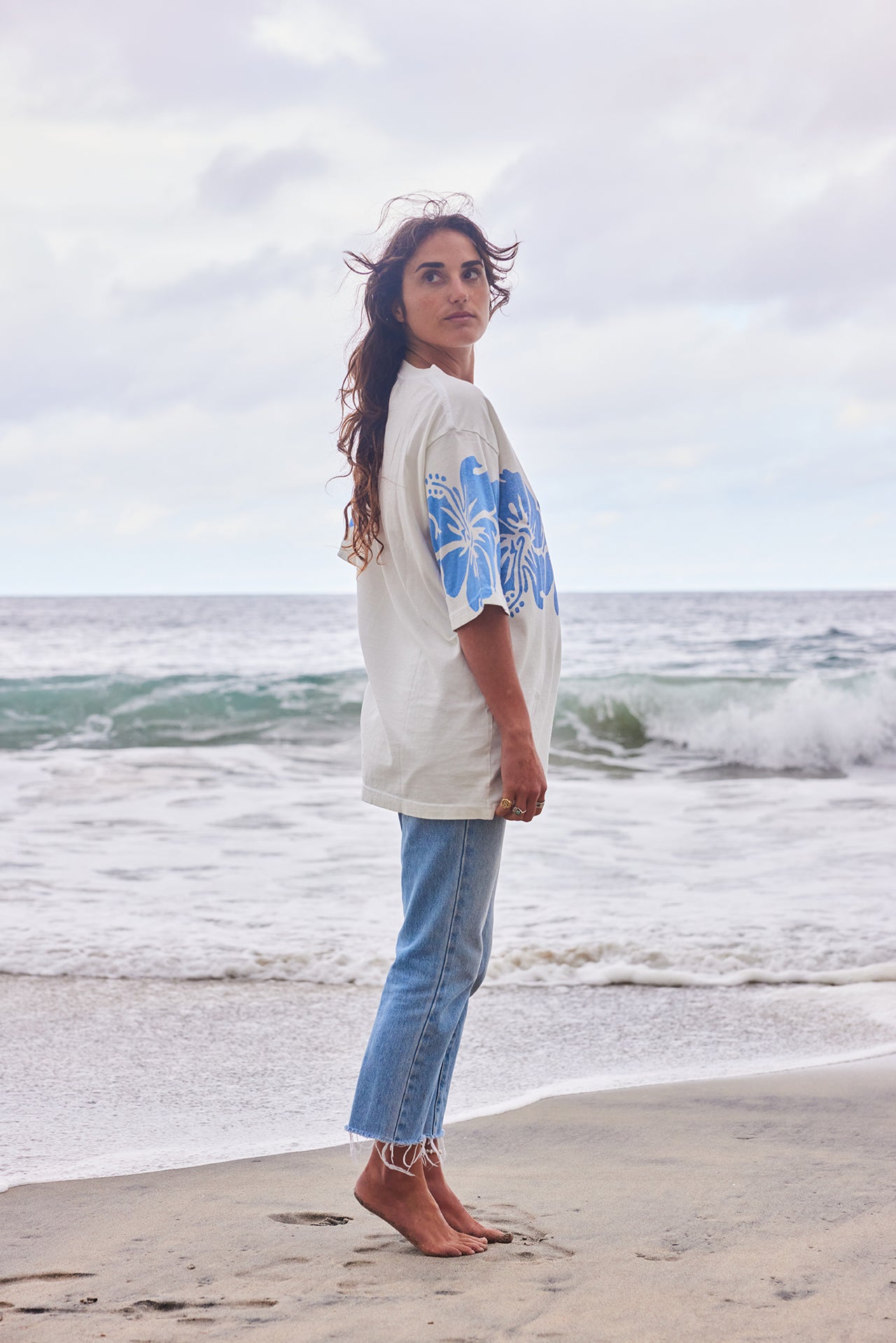Hibiscus Tee - Blue – Mowgli Surf