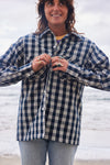 Yellow Rat - Open Collar Shirt Navy