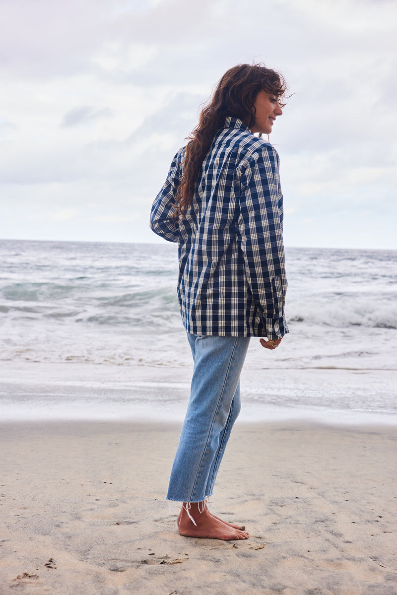 Yellow Rat - Open Collar Shirt Navy