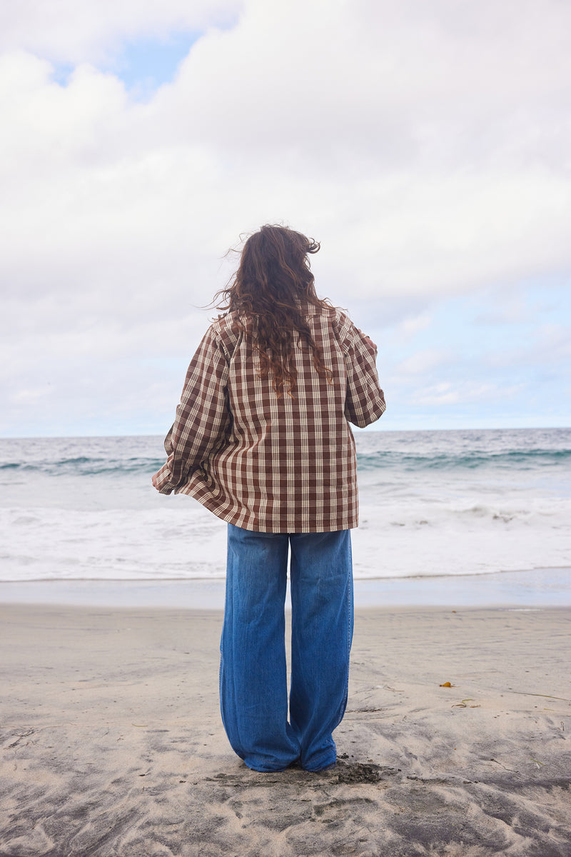 Yellow Rat - Open Collar Shirt Nutmeg