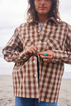 Yellow Rat - Open Collar Shirt Nutmeg