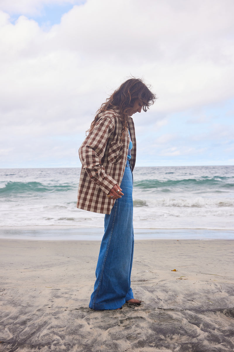 Yellow Rat - Open Collar Shirt Nutmeg
