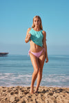 Jungmaven - Cropped Tank Caribbean Blue